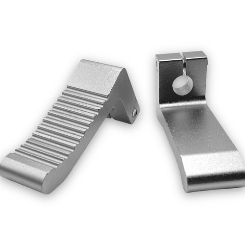 Silver Mini Moto Heavy Duty Footpegs