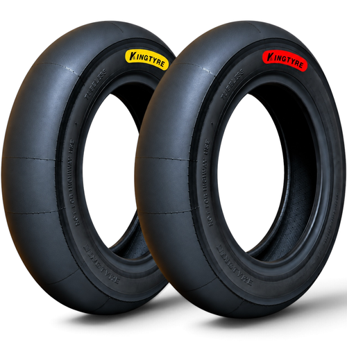 Yellow 100/90 R12 Red 120/80 R12 KingTyre Pair