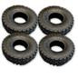 4x MINI QUAD TYRES - SQUARE TREAD (3.00-4)