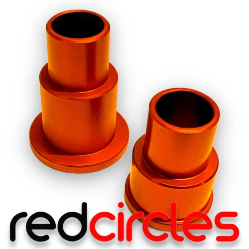 Orange CNC SurRon Chain Rear Wheel Spacers