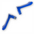Blue Mini Moto Heavy Duty Footpegs