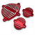 Red YX160 CNC Pit Bike Bling Kit