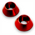 Red 6mm Countersunk Pit Bike Plastics Mounting Washers