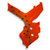 Black / Orange KTM XC-F 250 350 450 Frame Guard 2019 - 2022