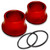 Red CNC SurRon Chain Front Wheel Spacers
