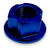 Blue CNC SurRon Rear Axle Nut