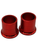 Red CNC Pit Bike Wheel Spacers 15mm x 27mm - View 3