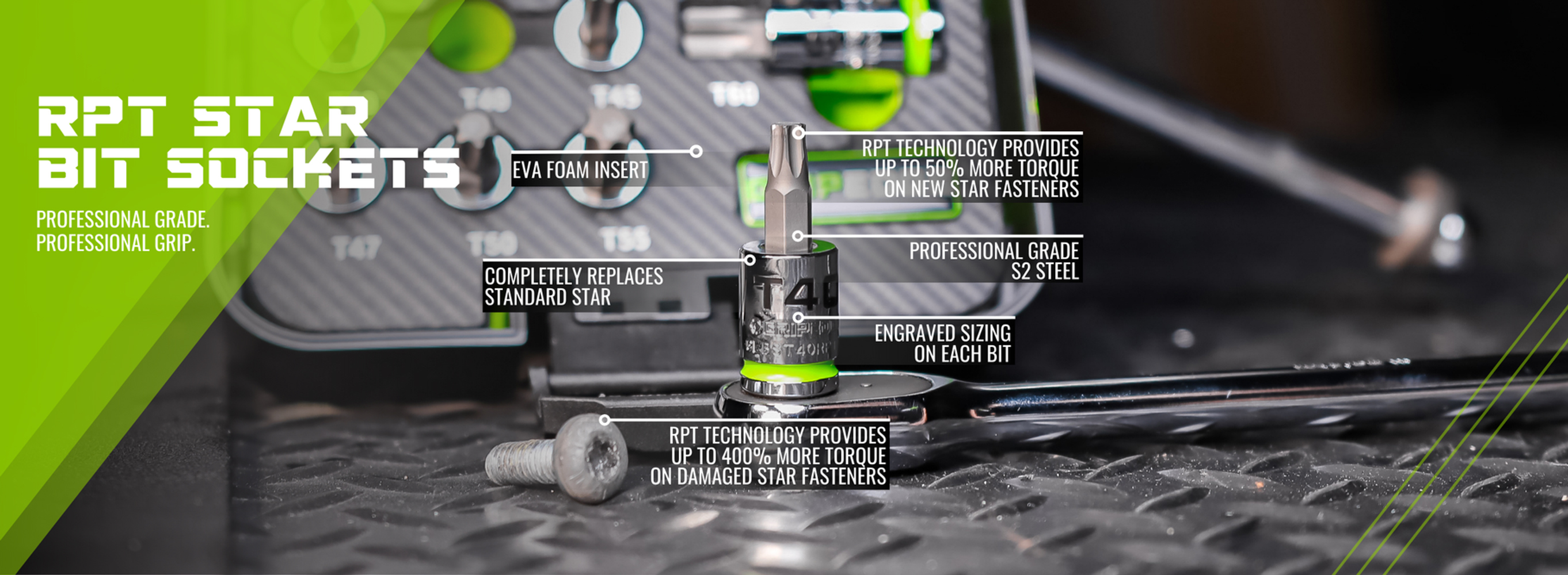 RPT Star Bit Sockets. Foreign Object Removal System.