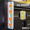 Klein Tools 935R Aluminum Torpedo Level Magnetic 9-Inch view window