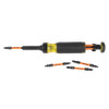 Klein Tools 32313HD 13-in-1 Ratcheting Impact Rated Screwdriver with bits in storage