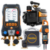 Testo Smart App Kit for Cooling and AC/R with 558s Manifold, 565i Vacuum Pump, 560i Scale, and 770-3 Clamp Meter