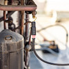 Fieldpiece DRX3 Refrigerant and Combustible Gas Leak Detector in use closeup of tip