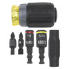 Klein Tools KNECT™ 7-in-1 Ratcheting Impact Rated Stubby Screwdriver and Nut Driver includes