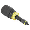 Klein Tools KNECT™ 7-in-1 Ratcheting Impact Rated Stubby Screwdriver and Nut Driver with 5/16 bit and phillips bit