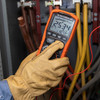 Klein Tools ET600 Insulation Resistance Tester Megohmmeter in use buttons