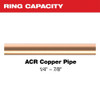 Milwaukee RLS® Pivoting Press Ring Kit comes with 1/4in to 7/8in capacity