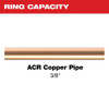 Milwaukee RLS Pivoting Press Ring 3/8 inch copper capacity