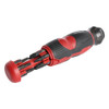 Malco HPGB Premium Grip 1/4" Hex Bit Storage Handle with 12 Impact Rated Bits, 4.9" Length
