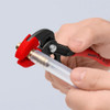 KNIPEX Jaw Protectors for 7-1/4" Cobra Pliers in use