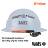 Klein Tools 861002 Skribes™ Ultra Fine Tip Permanent Markers clip to hard hat
