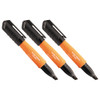 Klein Tools 861023 Skribes™ Chisel Tip Permanent Markers, Black, 3-Pack