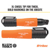 Klein Tools 86103 Skribes™ XL Chisel Tip Permanent Marker closeup