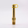 Pete's Plug #110XL Brass Test Plug, 1/4" NPT, 3" Length (XL), Nordel Core main view