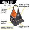 Klein Tools 554158-14 Tradesman Pro Tool Tote infographic