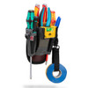 Veto Pro Pac FPX Compact Tool Pouch front view with tools (not included)