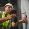 Wiha 77891 Soft Finish 11-in-1 Multi Bit Driver in use on electrical oulet