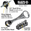 Klein Tools 65200 Slim Profile Mini Ratchet Set infographic