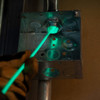 Klein Tools 50550 Glow in the Dark Fish Tape in use at electrical receptical