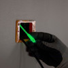 Klein Tools 50550 Glow in the Dark Fish Tape in use at wall jack