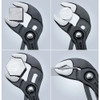 KNIPEX Cobra Pliers Jaws on different shapes