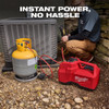 Milwaukee 2938-21 M18 Brushless Battery Powered Refrigerant Recovery Machine in use
