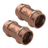 Conex Banninger MaxiPro 1-3/8" Refrigerant Press Straight Coupler, Bag of 2