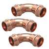 Conex Banninger MaxiPro 3/4" Refrigerant Press 90 Degree Elbow, Bag of 3