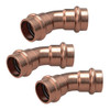 Conex Banninger MaxiPro 3/8" Refrigerant Press 45 Degree Elbow, Bag of 3