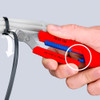 KNIPEX 6" Slim Knips Precision Cutting Pliers, INOX Stainless Steel in use on ziptie