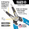Klein Tools K12065CR Klein-Kurve Heavy-Duty Wire Stripper, Cutter, and Crimper Multi-Tool