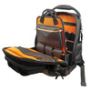Klein Tools 55485 Tradesman Pro Tool Master Tool Bag Backpack open pockets