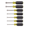 Klein Tools 631 Nut Driver Set 3" Shafts, 7 Pc