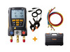 Testo 550 Digital Manifold Kit with Bluetooth and Set of 3 Hoses
