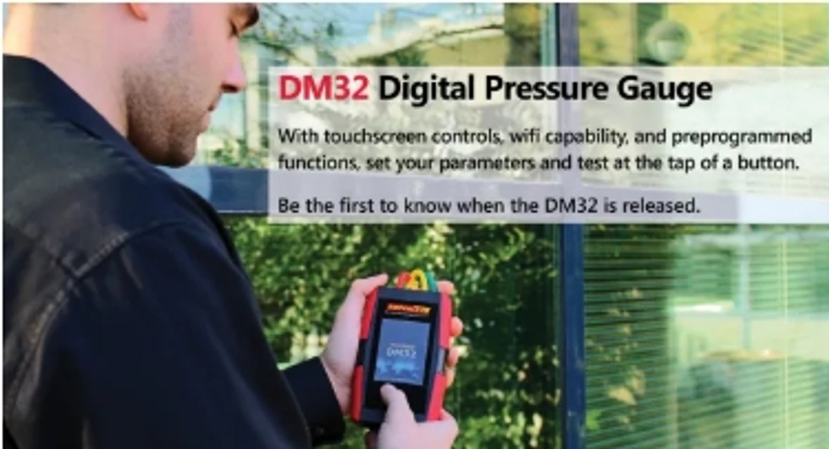 INTRODUCING the all new RETROTEC DM32 TOUCH-SCREEN DIGITAL MANOMETER