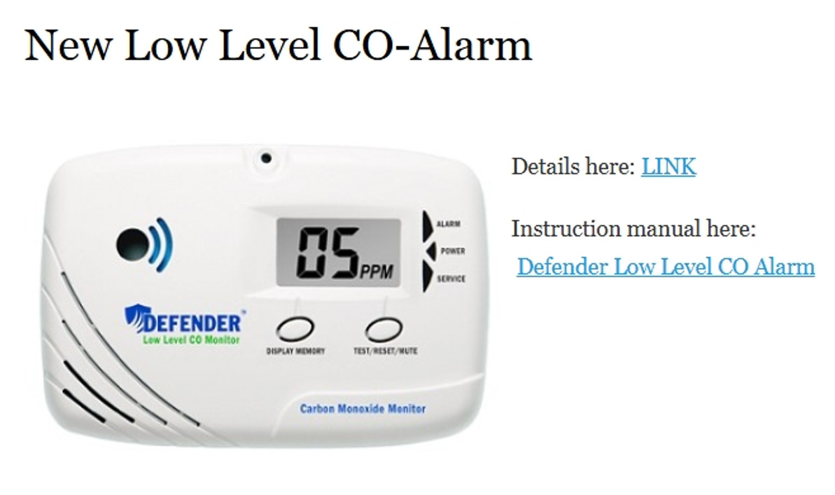 New Low Level CO-Alarm