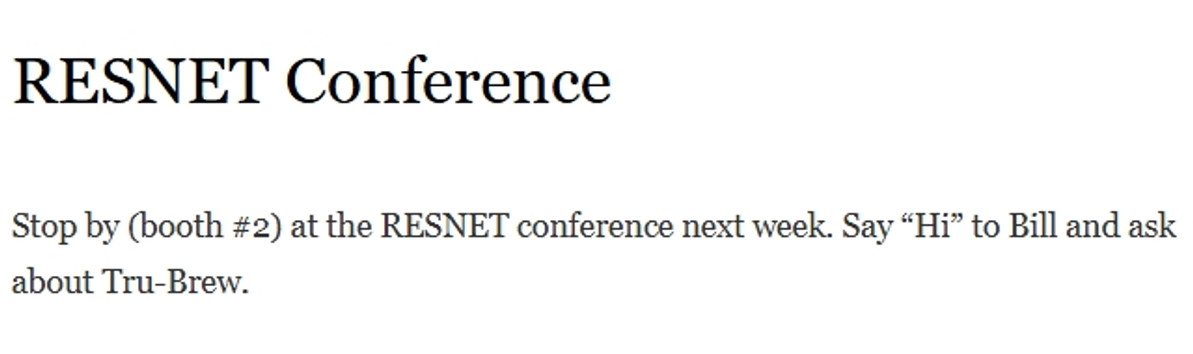 RESNET Conference