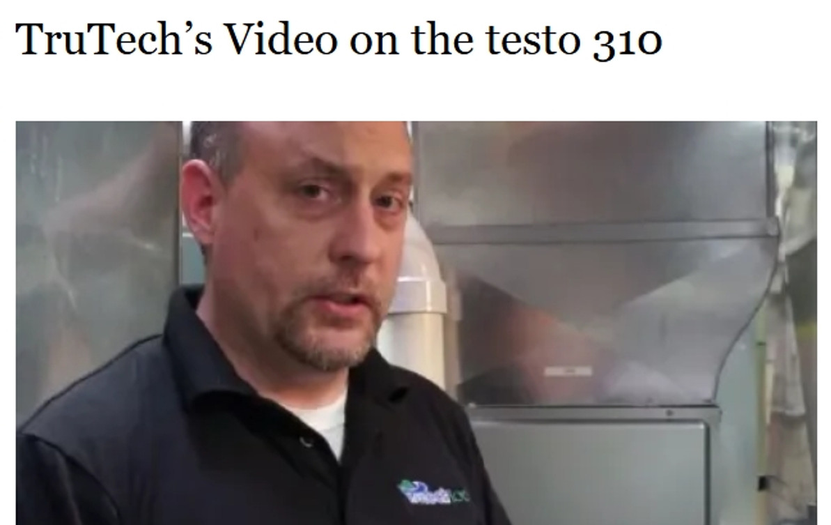 TruTech's Video on the testo 310