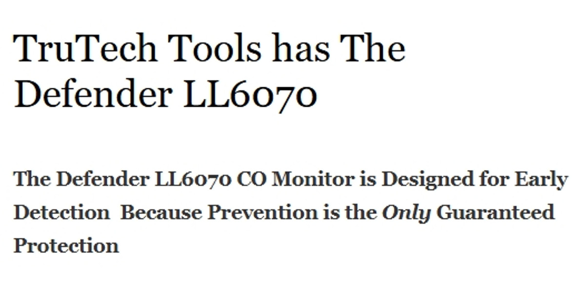 TruTech Tools has The Defender LL6070