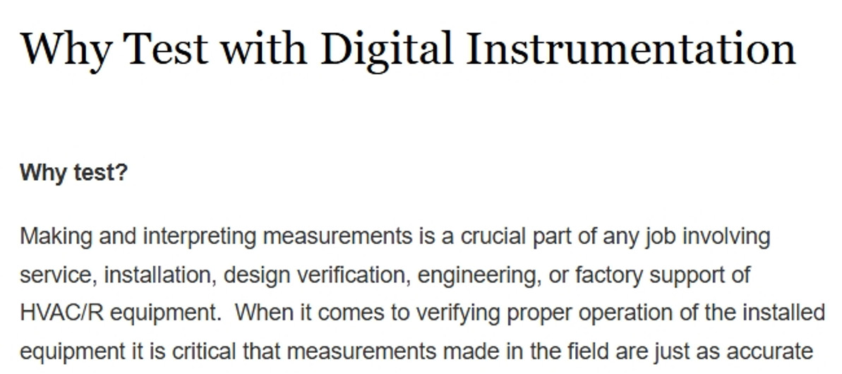 Why Test with Digital Instrumentation