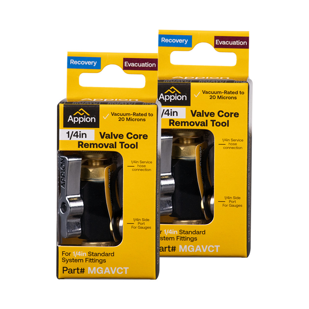 Appion MGAVCT 1/4" MegaFlow Vacuum-Rated Valve Core Removal Tool – Made In USA